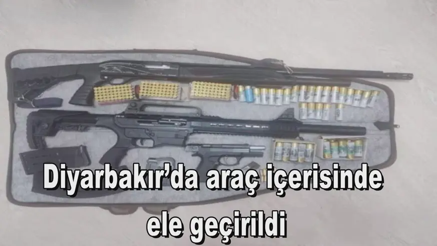Diyarbakır’da araç içerisinde  ele geçirildi