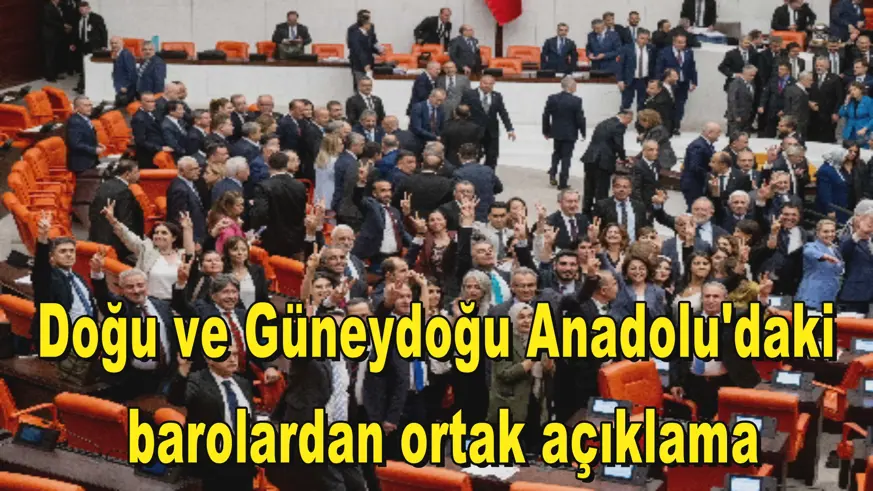 Doğu ve Güneydoğu Anadolu'daki barolardan ortak açıklama
