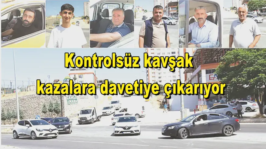 Kontrolsüz kavşak  kazalara davetiye çıkarıyor