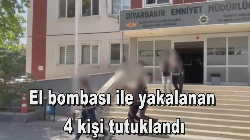 El bombası ile yakalanan  4 kişi tutuklandı