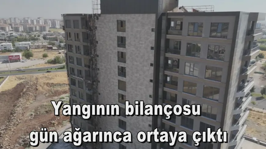 Yangının bilançosu  gün ağarınca ortaya çıktı