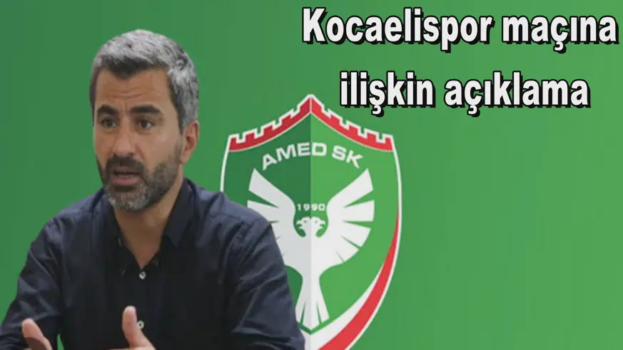 Kocaelispor maçına  ilişkin açıklama