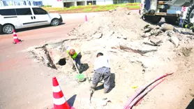 Üçkuyu’da  yağmur suyu hattına neşter