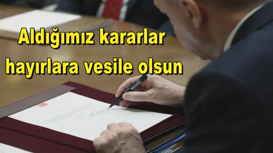 Aldığımız kararlar  hayırlara vesile olsun