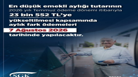 Fark ödemeleri 7 Ağustos'ta yapılacak