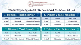 Ülke geneli  sınav tarihleri açıklandı