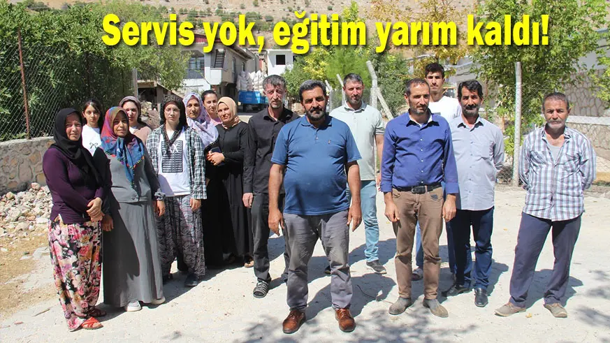 Servis yok, eğitim yarım kaldı!