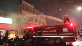 Cizre'deki galibiyet kutlamaları yangına neden oldu
