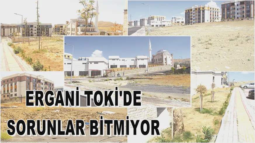 ERGANİ TOKİ'DE SORUNLAR BİTMİYOR