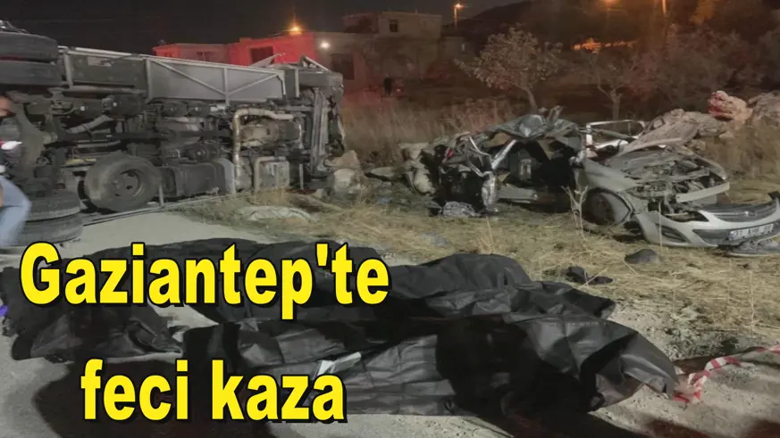 Gaziantep'te  feci kaza