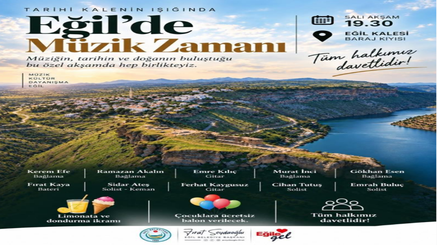 Eğil Kalesinde müzik şöleni düzenlenecek